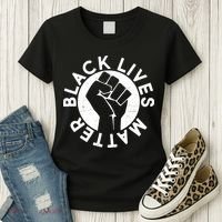 Black Lives Matter Protest Emblem Women's T-Shirt thumb 3