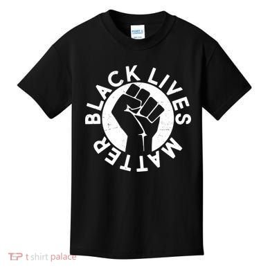 Black Lives Matter Protest Emblem Kids T-Shirt