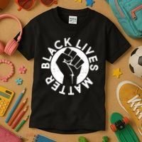 Black Lives Matter Protest Emblem Kids T-Shirt thumb 3
