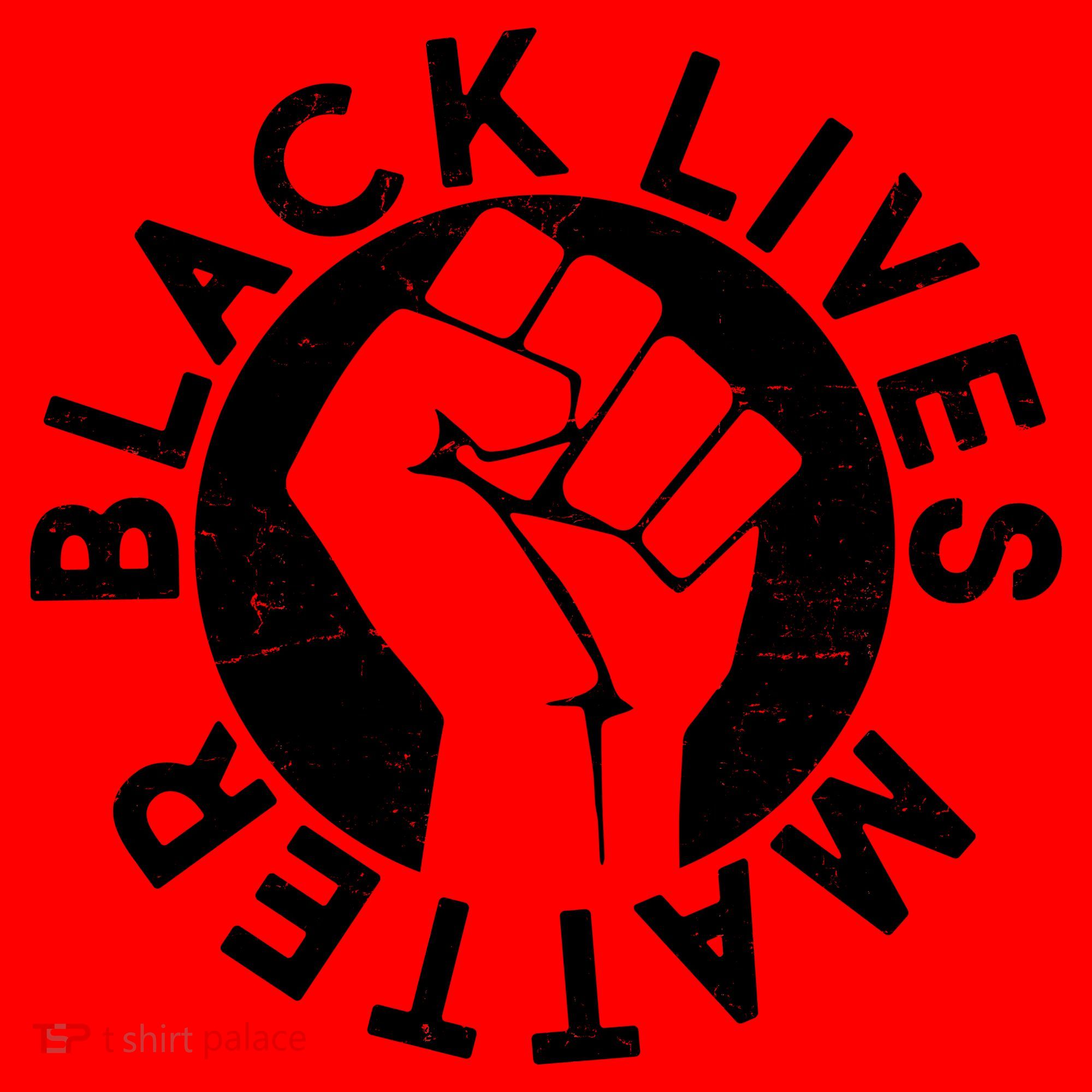 Black Lives Matter Protest Emblem Santa Hat