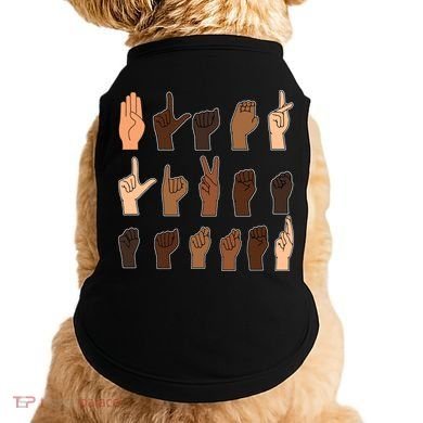 Black Lives Matter Sign Language Doggie Tank