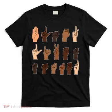 Black Lives Matter Sign Language T-Shirt