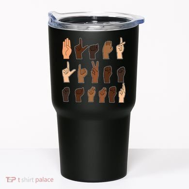 Black Lives Matter Sign Language Tumbler