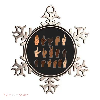 Black Lives Matter Sign Language Ornament