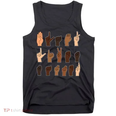 Black Lives Matter Sign Language Tank Top