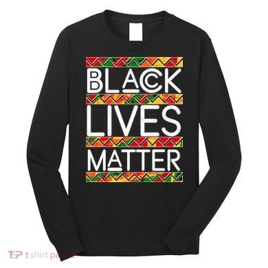 Black Lives Matter Traditional Colors Long Sleeve Shirt