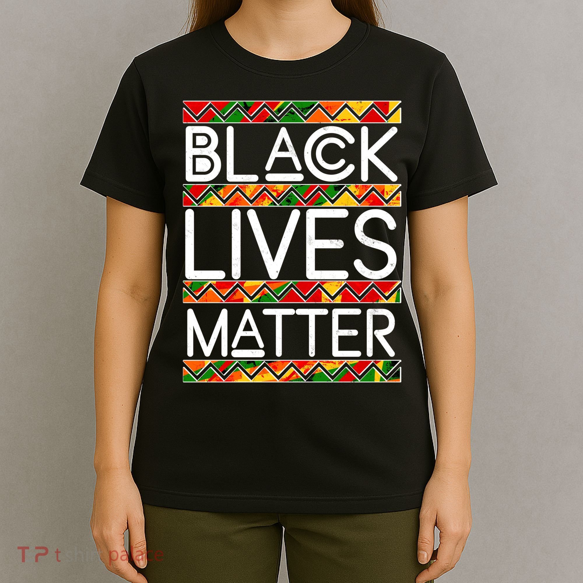Black Lives Matter Traditional Colors T-Shirt
