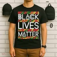 Black Lives Matter Traditional Colors T-Shirt thumb 6