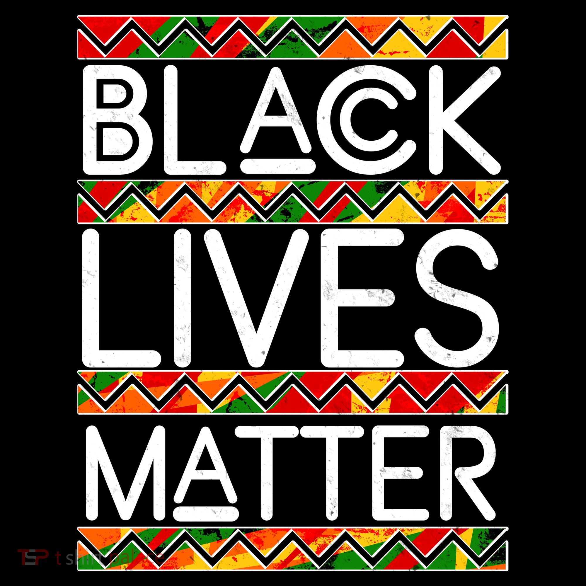 Black Lives Matter Traditional Colors T-Shirt
