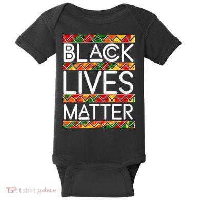 Black Lives Matter Traditional Colors Baby Bodysuit
