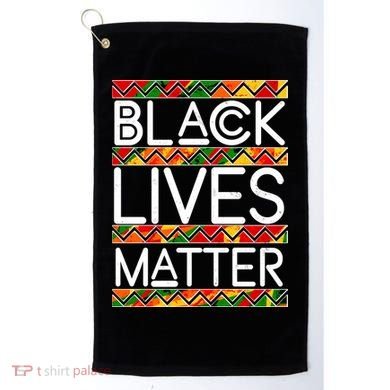 Black Lives Matter Traditional Colors Golf Towel