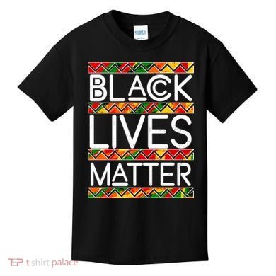 Black Lives Matter Traditional Colors Kids T-Shirt