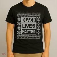 Black Lives Matter Ugly Christmas Sweater T-Shirt thumb 3