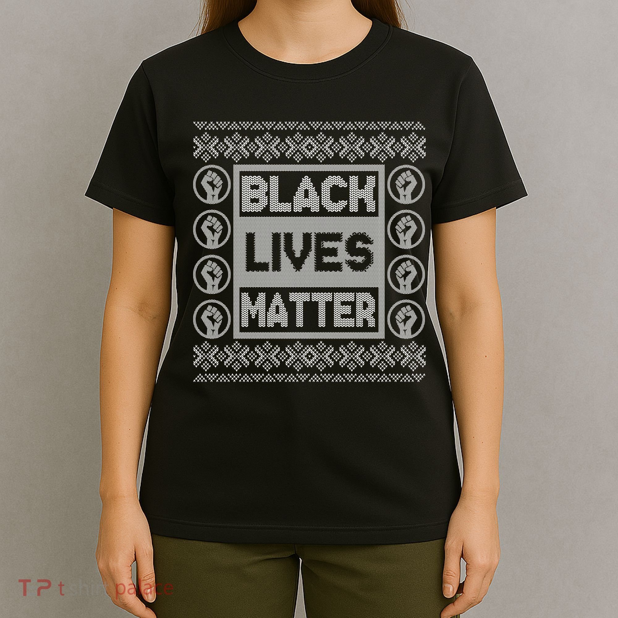 Black Lives Matter Ugly Christmas Sweater T-Shirt