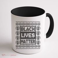 Black Lives Matter Ugly Christmas Sweater Coffee Mug thumb 1