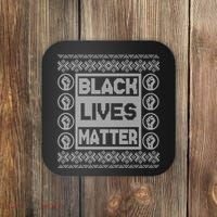 Black Lives Matter Ugly Christmas Sweater Coaster thumb 0