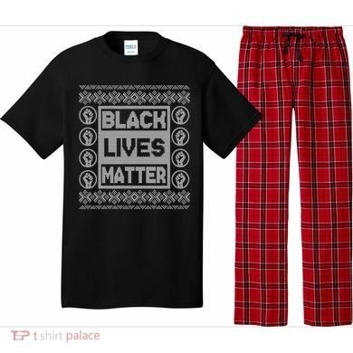 Black Lives Matter Ugly Christmas Sweater Pajama Set