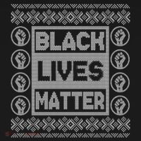 Black Lives Matter Ugly Christmas Sweater Ornament thumb 1