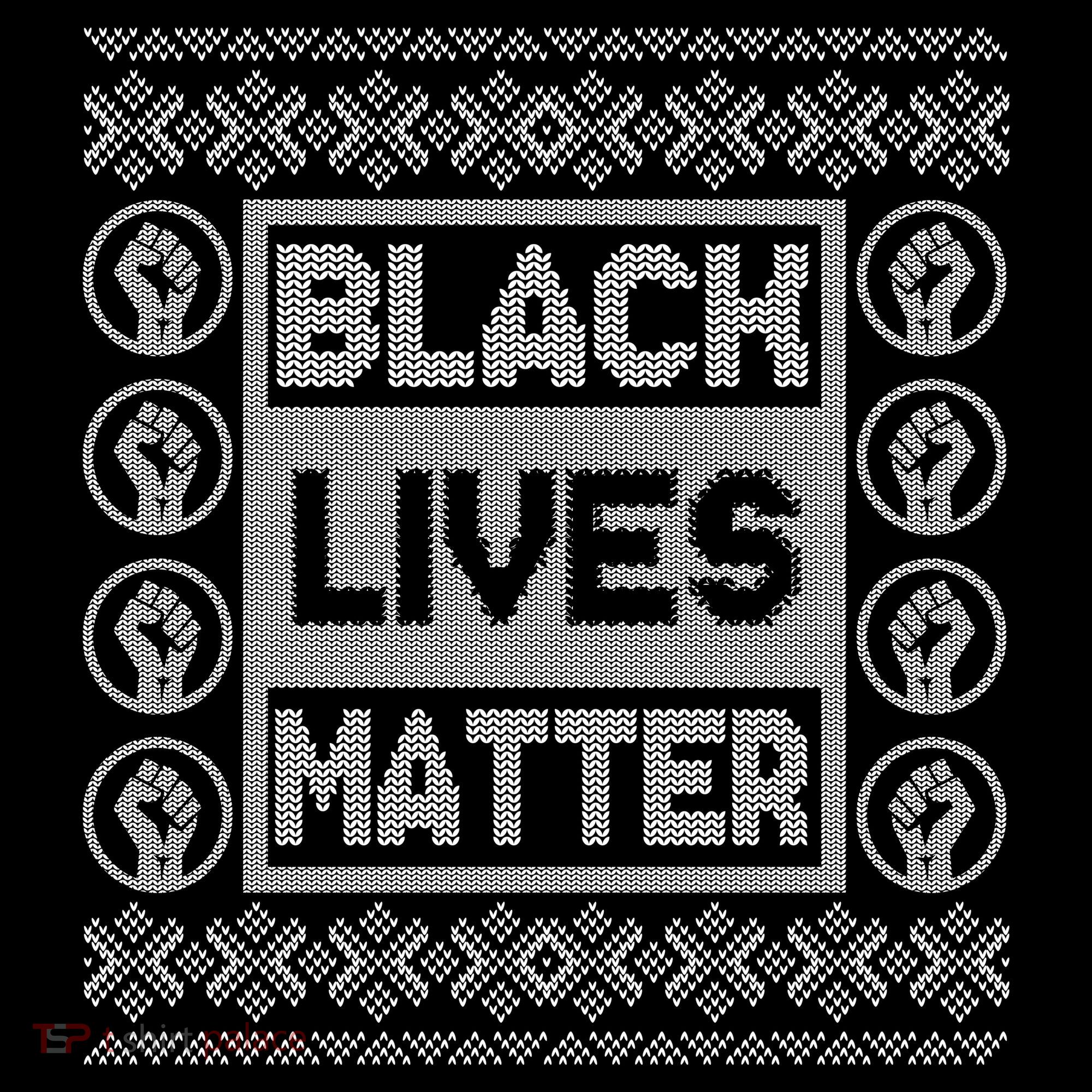 Black Lives Matter Ugly Christmas Sweater Ornament