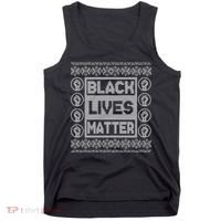 Black Lives Matter Ugly Christmas Sweater Tank Top thumb 0