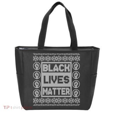 Black Lives Matter Ugly Christmas Sweater Tote Bag