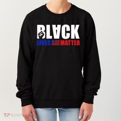 Black Lives Matter US Flag Women's Sweatshirt