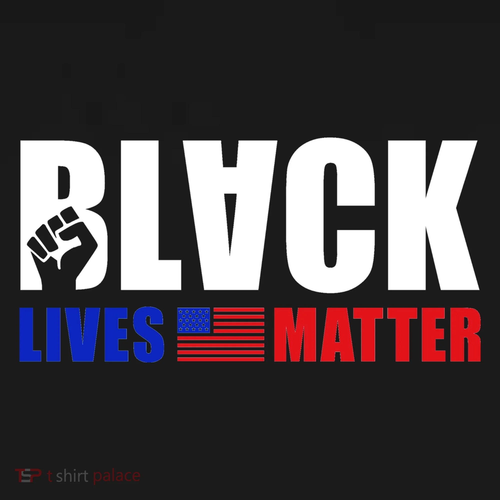 Black Lives Matter US Flag Doggie Tank