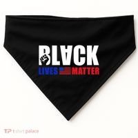 Black Lives Matter US Flag USA-Made Doggie Bandana thumb 0