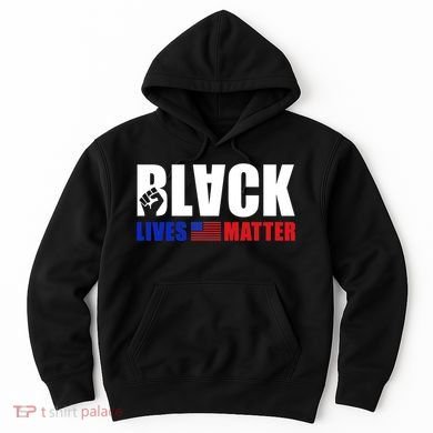 Black Lives Matter US Flag Hoodie