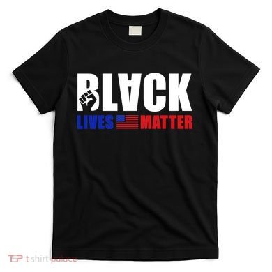 Black Lives Matter US Flag T-Shirt