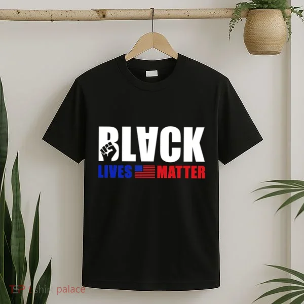 Black Lives Matter US Flag T-Shirt