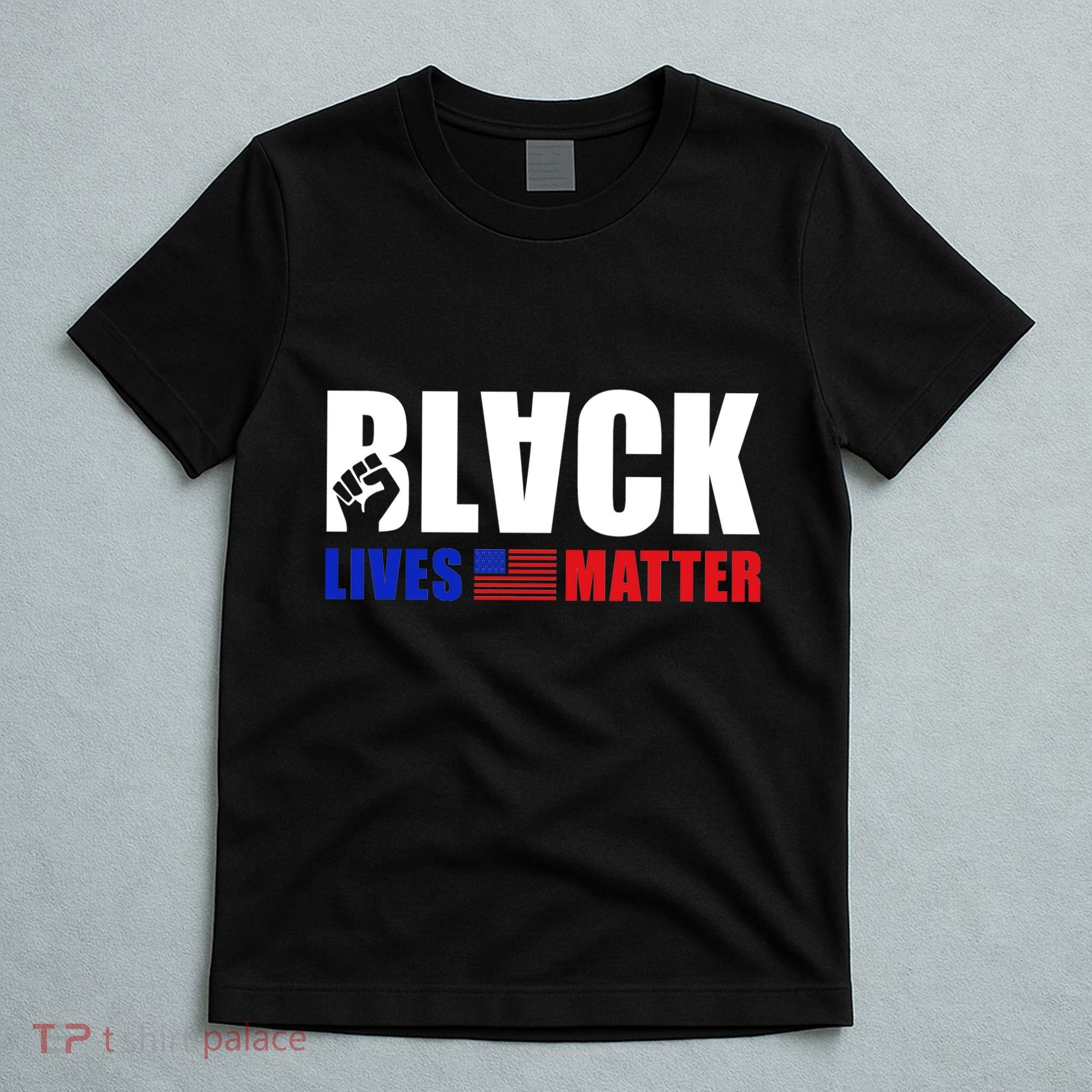 Black Lives Matter US Flag T-Shirt