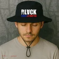 Black Lives Matter US Flag Bucket Hat thumb 2