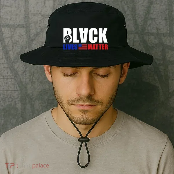 Black Lives Matter US Flag Bucket Hat