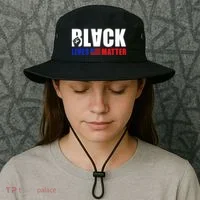 Black Lives Matter US Flag Bucket Hat thumb 3