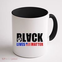 Black Lives Matter US Flag Coffee Mug thumb 1