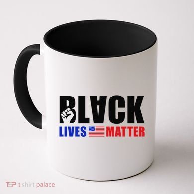 Black Lives Matter US Flag Coffee Mug