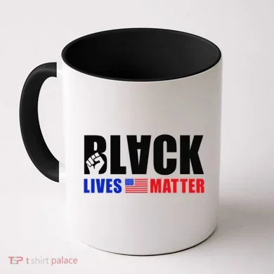 Black Lives Matter US Flag Coffee Mug