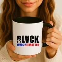 Black Lives Matter US Flag Coffee Mug thumb 3