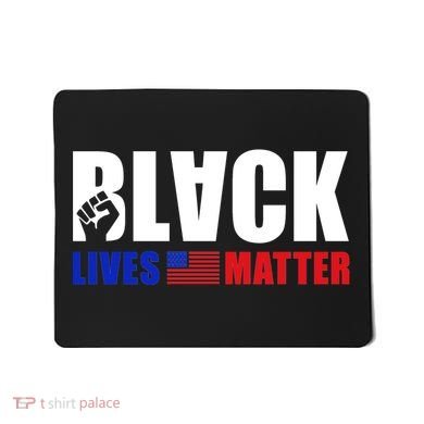 Black Lives Matter US Flag Mousepad
