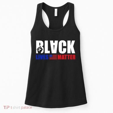 Black Lives Matter US Flag Women's Tank Top