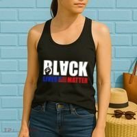 Black Lives Matter US Flag Women's Tank Top thumb 2