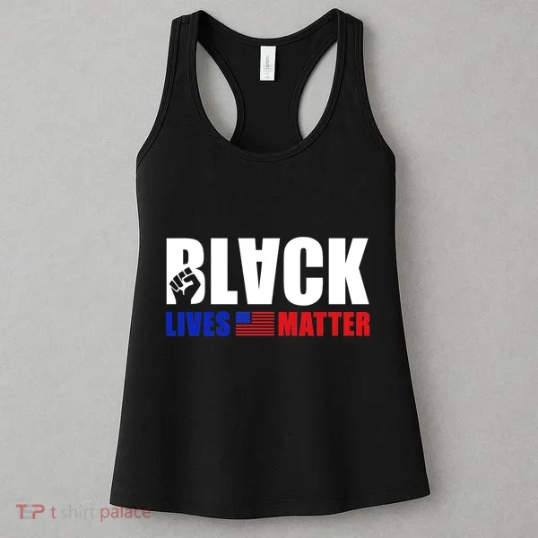 Black Lives Matter US Flag Women's Tank Top