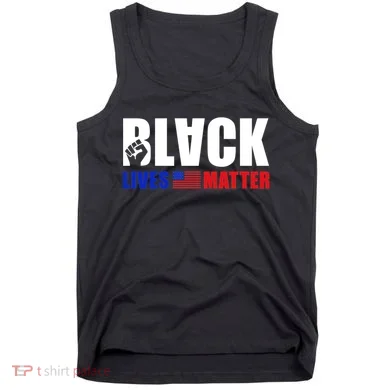 Black Lives Matter US Flag Tank Top