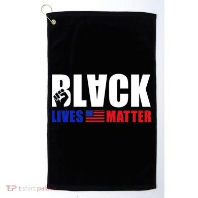 Black Lives Matter US Flag Golf Towel