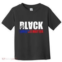 Black Lives Matter US Flag Toddler T-Shirt thumb 0