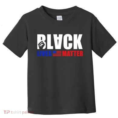 Black Lives Matter US Flag Toddler T-Shirt