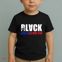 Black Lives Matter US Flag Toddler T-Shirt thumb 2
