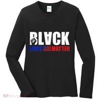 Black Lives Matter US Flag Women's Long Sleeve Shirt thumb 0