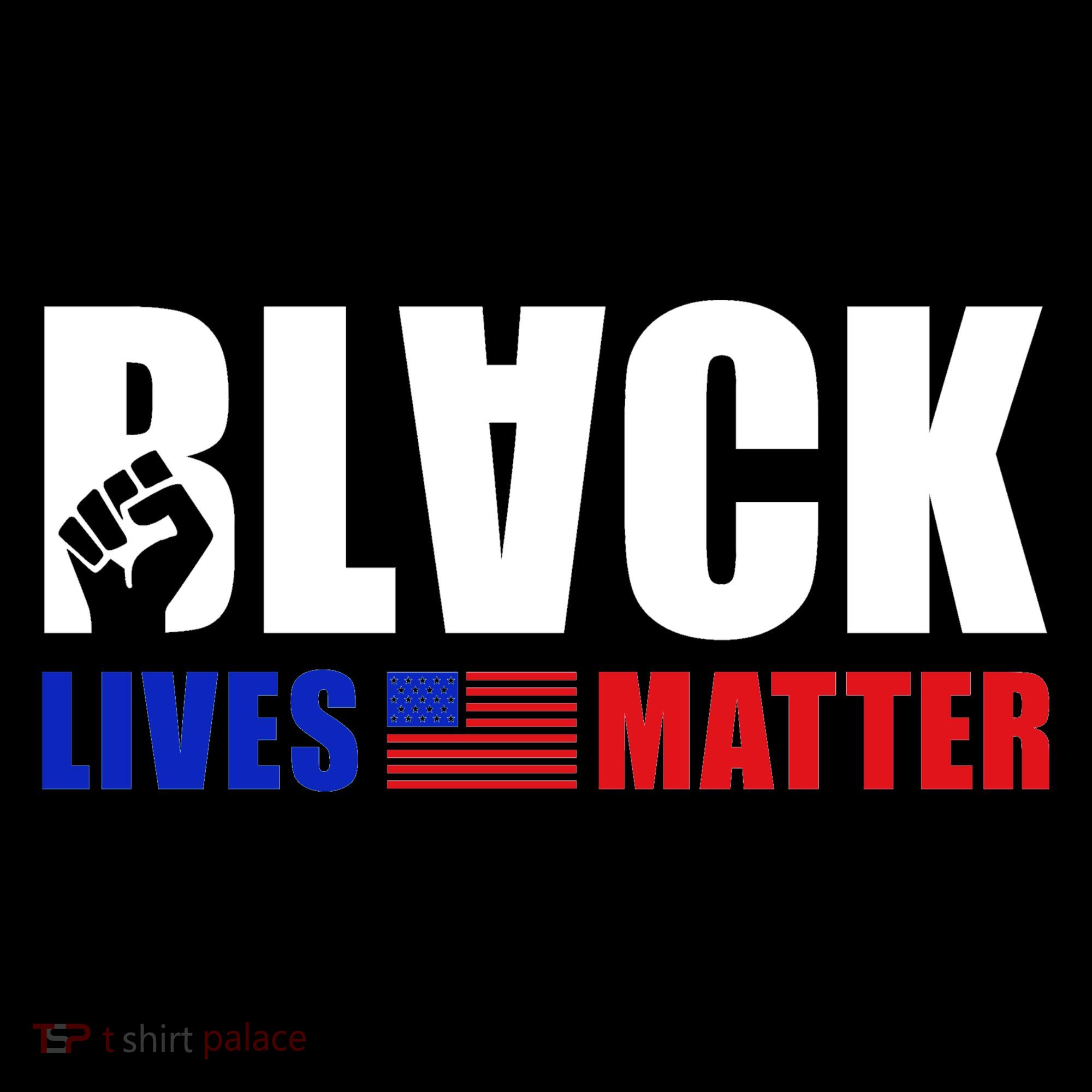 Black Lives Matter US Flag Women's Long Sleeve Shirt